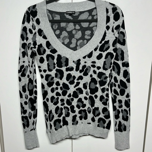 Express  Leopard Print  Sweater - Picture 1 of 11